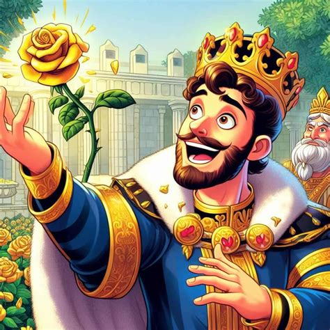 Story of King Midas and the Golden Touch in Greek .